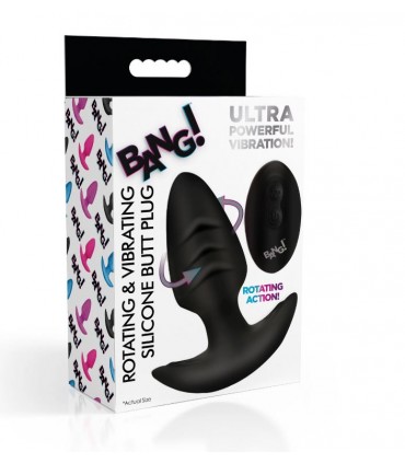 SPINA VIBRATORE E ROTATORE CON COMANDO USB NERO