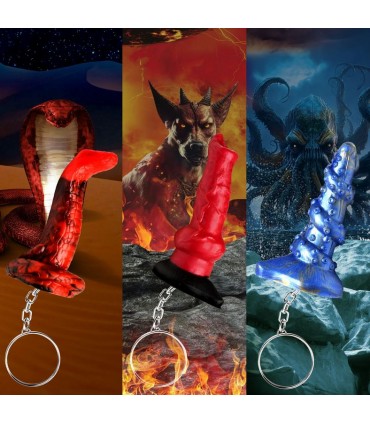 HELL-HOUND, LORD KRAKEN und KING COBRA Schlüsselanhänger-Set
