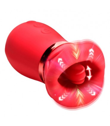 KISS ME MORE KISS CLITORIDE MASSAGER ASPIRAZIONE E VIBRAZIONE