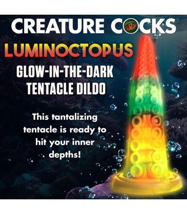 DILDO GLOW-IN-THE-DARK LUMINOCTOPUS