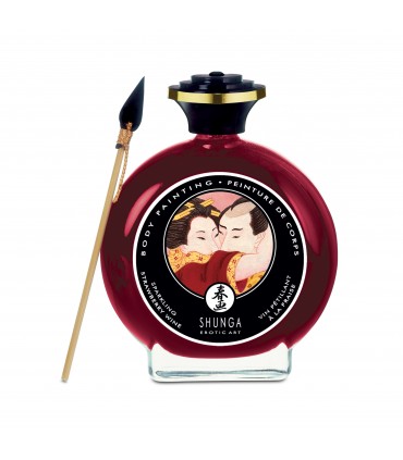 SHUNGA BODY PAINT STRAWBERRY/CHAMPAGNE 100ML