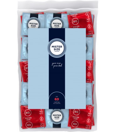 PRESERVATIVI EXTRA SOTTILI MISTER FORMATO PURE FEEL 60MM 100 UNITÀ