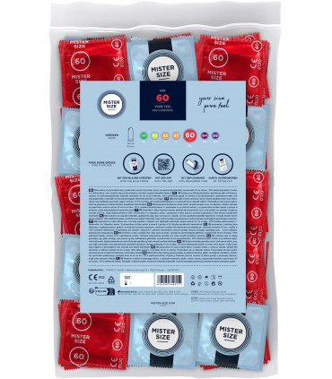 PRESERVATIVI EXTRA SOTTILI MISTER FORMATO PURE FEEL 60MM 100 UNITÀ