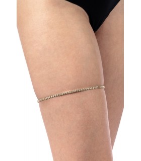 LIGA CADENA CRISTALES LEA DORADO