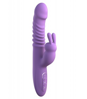 HER THRUSTING SILICONE RABBIT PURPLE