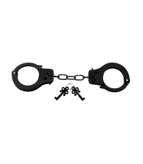 DESIGNER METAL HANDCUFFS BLACK