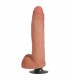 PENE VIBRADOR C/ TESTÍCULOS FLESH 28 CM