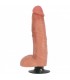 VIBRATEUR PÉNIS AVEC TESTICULES DE CHAIR 22"86 CM