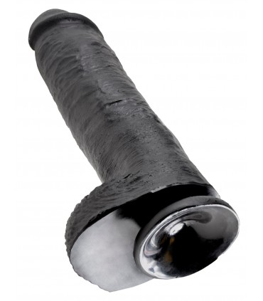 11" COCK WITH BALLS BLACK