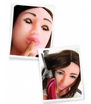 PIPEDREAM EXTREME TOYZ FUCK MY FACE MEGA MASTURBATOR - BRUNETTE LIGHT