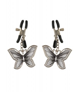 BUTTERFLY NIPPLE CLAMPS SILVER