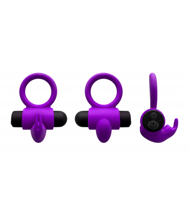 E9 PURPLE RECHARGEABLE VIBRATING RING