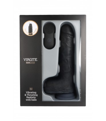 VIBRATEUR RÉALISTE UP & DOWN "R13" NOIR 20CM AVEC TÉLÉCOMMANDE