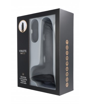 VIBRATEUR RÉALISTE UP & DOWN "R13" NOIR 20CM AVEC TÉLÉCOMMANDE
