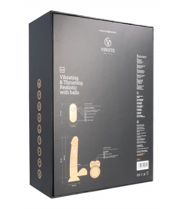 VIBRATEUR RÉALISTE UP & DOWN "R13" NOIR 20CM AVEC TÉLÉCOMMANDE