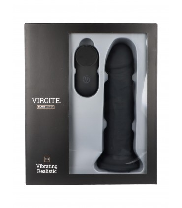 REALISTISCHER VIBRATOR R15 SCHWARZ 16,5 CM MIT FERNBEDIENUNG