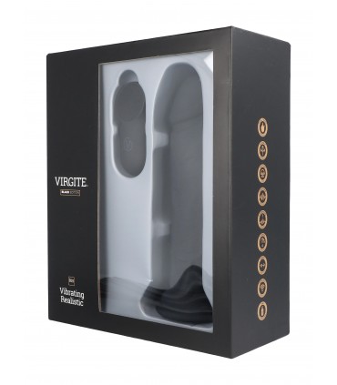REALISTISCHER VIBRATOR R15 SCHWARZ 16,5 CM MIT FERNBEDIENUNG