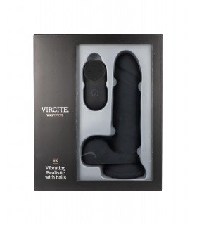REALISTISCHER VIBRATOR R16 SCHWARZ 16 CM MIT FERNBEDIENUNG
