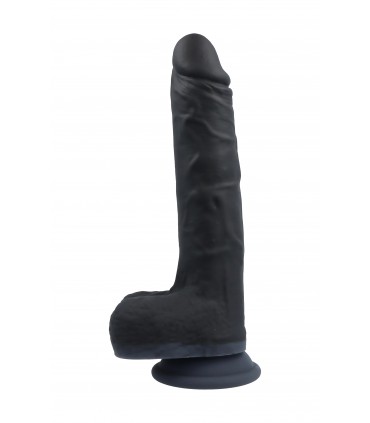 VIBRATORE E ROTORE REALISTICO R10 NERO 21 CM CON TELECOMANDO