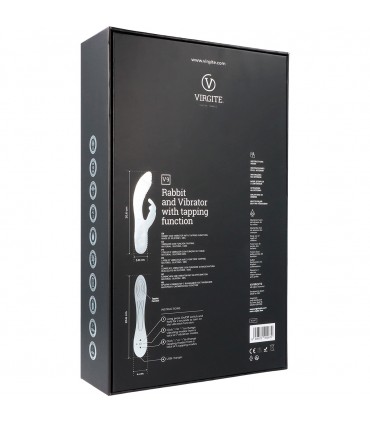 V9 BLACK RECHARGEABLE TAPPING VIBRATOR