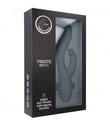 V9 BLACK RECHARGEABLE TAPPING VIBRATOR