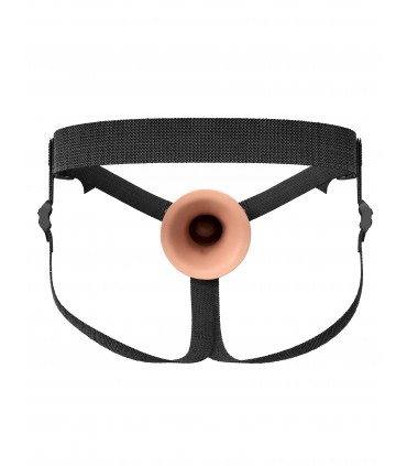 8" SILIKON HOHL STRAP-ON - DUAL DICHTE