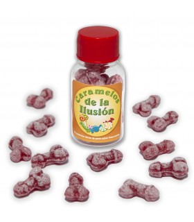 PACK 12 BOTES DE 10 UDS CARAMELOS DE PITO DE LA ALEGRIA FRESA-CEREZA