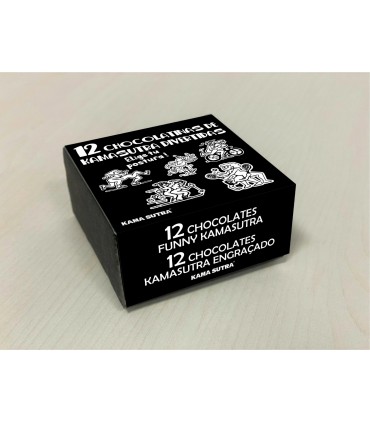 SCHACHTEL MIT 12 EINZELNEN KAMASUTRA-SCHOKOLADEN