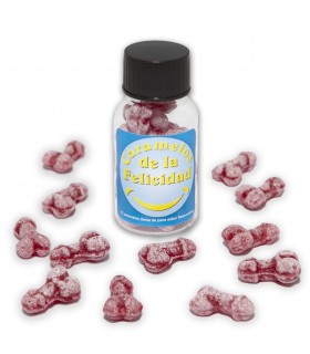 PACK 12 BOTES DE 10 UDS CARAMELOS DE PITO DEL AMOR FRESA-CEREZA