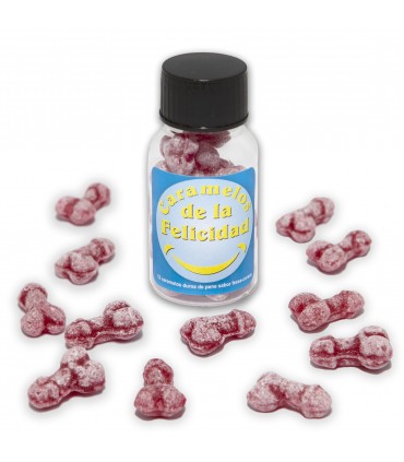 PACK 12 BOTES DE 10 UDS CARAMELOS DE PITO DEL AMOR FRESA-CEREZA