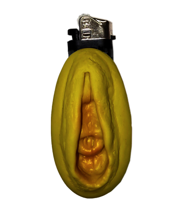 MECHERO VAGINA COLOR DORADO PACK DE 12 UND