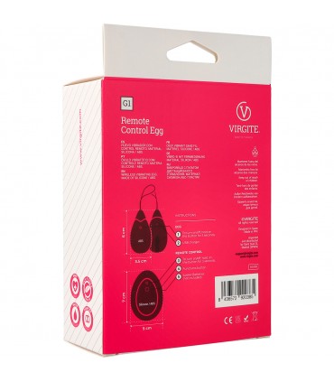 HUEVO C/ MANDO G1 RECARGABLE ROSA