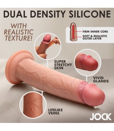 JOCK DILDO IN SILICONE IN VERA PELLE 21'60 CM