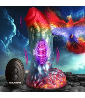 VIBRATEUR EN SILICONE PHOENIX ARC-EN-CIEL