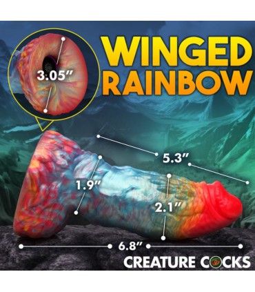 VIBRADOR SILICONA RAINBOW PHOENIX