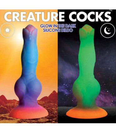 DILDO CAZZO SPAZIALE GLOW-IN-THE-DARK ALIEN DIL