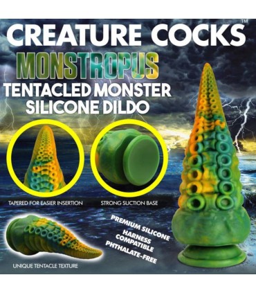 DILDO IN SILICONE TENTACOLATO MONSTROPUS