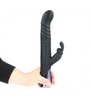 VIBRATORE CONIGLIO RICARICABILE SILVER FOX SPINTA E ROTANTE