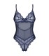 NIGHTLY BLUE CROTCHLESS TEDDY  M/L