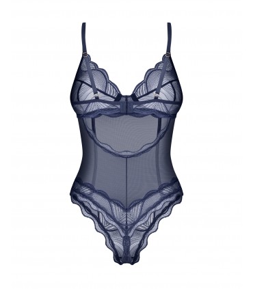 NIGHTLY BLUE CROTCHLESS TEDDY  M/L