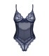 NIGHTLY BLUE CROTCHLESS TEDDY  M/L