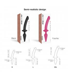 DILDO SWTICH PLUG-IN-SEMI-REALISTIC BLACK S