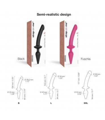 DILDO SWTICH PLUG-IN SEMI-REALISTICO NERO S