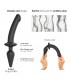 DILDO SWTICH PLUG-IN-SEMI-REALISTIC NEGRO XXL