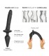 DILDO SWTICH PLUG-IN REALISTIC NEGRO L