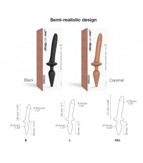 DILDO SWTICH PLUG-IN REALISTISCH SCHWARZ L