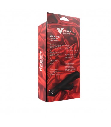 VIBRATORE CONIGLIO RICARICABILE SILVER FOX SPINTA E ROTANTE