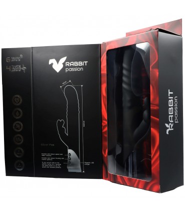 VIBRATORE CONIGLIO RICARICABILE SILVER FOX SPINTA E ROTANTE