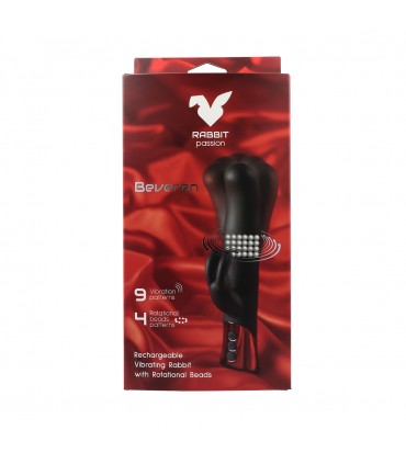 BEVEREN RECHARGEABLE VIBRATING RABBIT WITH ROTATIONAL BEADS