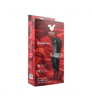 BEVEREN RECHARGEABLE VIBRATING RABBIT WITH ROTATIONAL BEADS